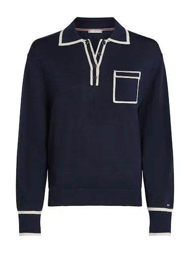 Lyocell Silk Polo Jumper