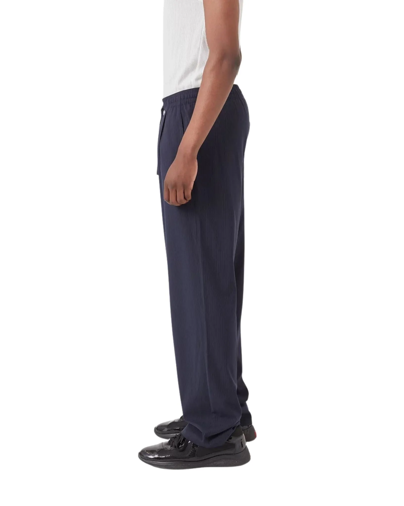 Mens Boxy Suit Pant - Slate Stripe