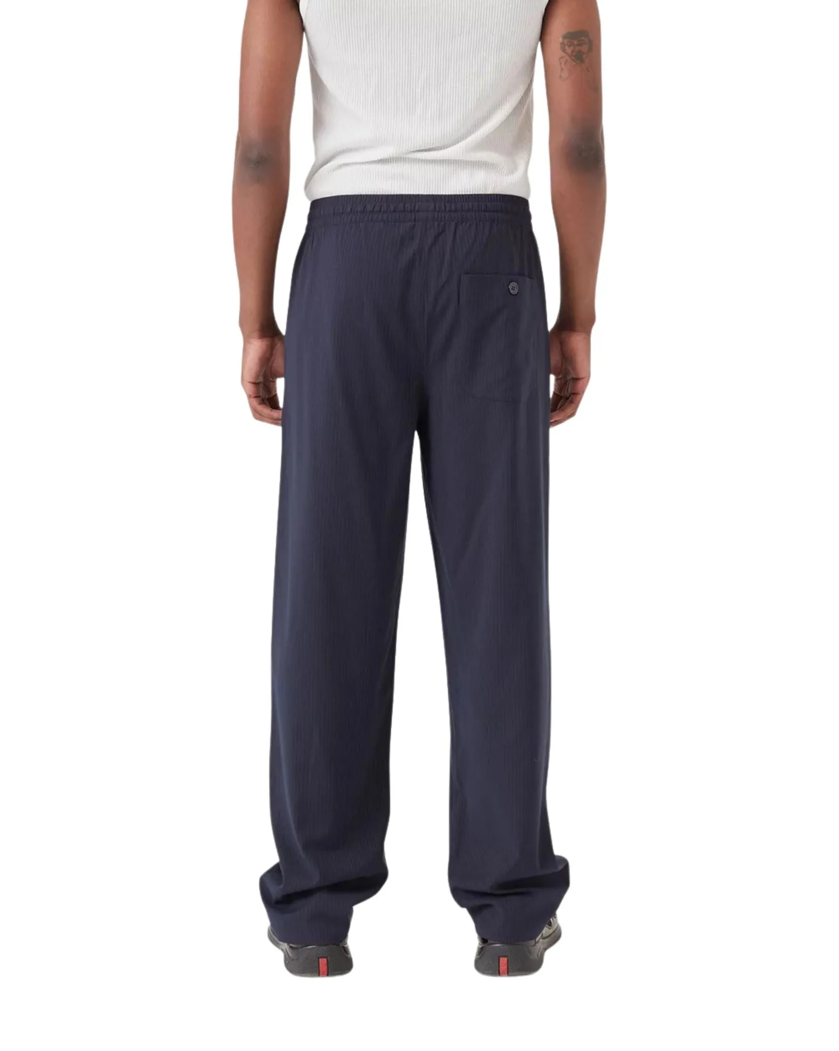 Mens Boxy Suit Pant - Slate Stripe