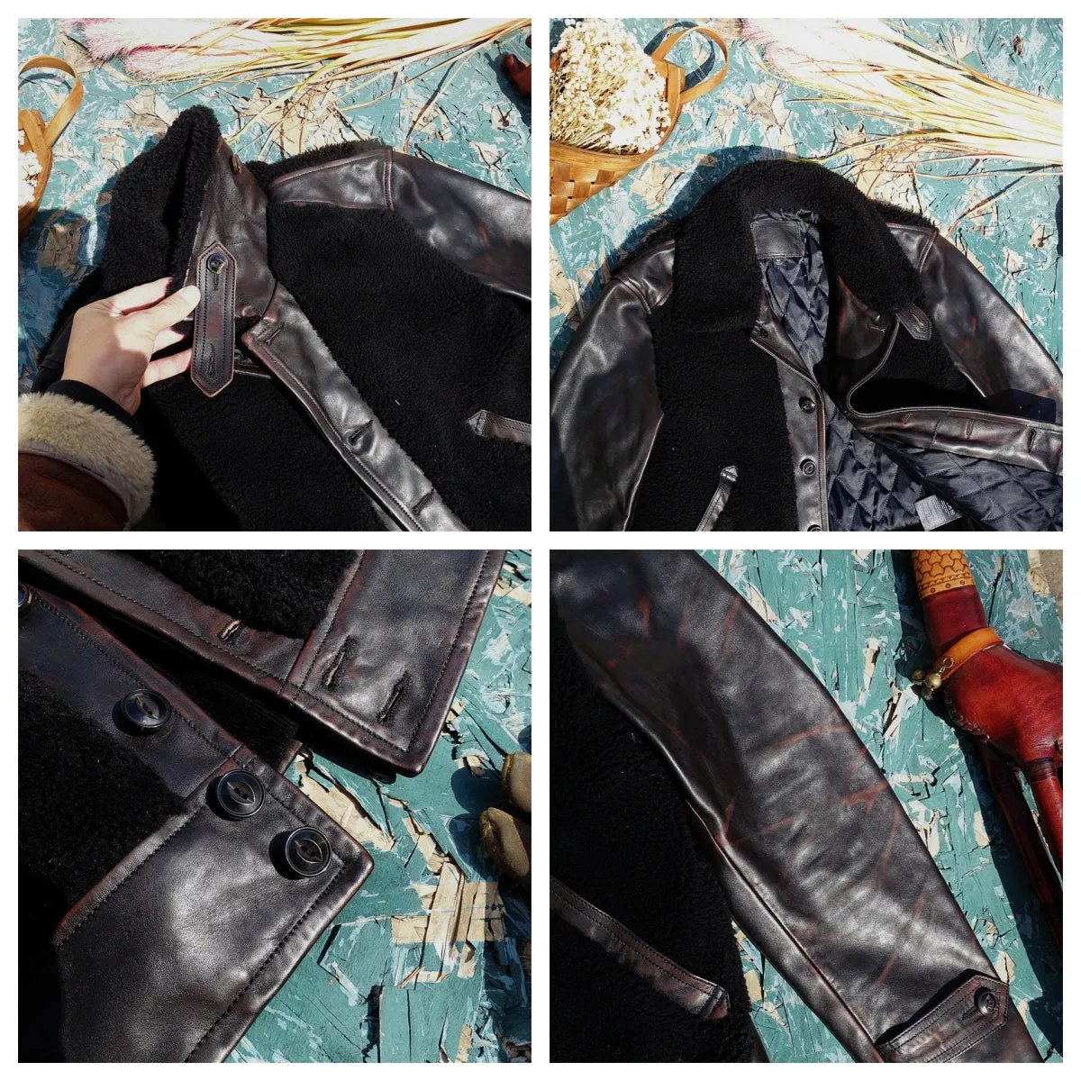 Men's Leather Grizzly Jacket