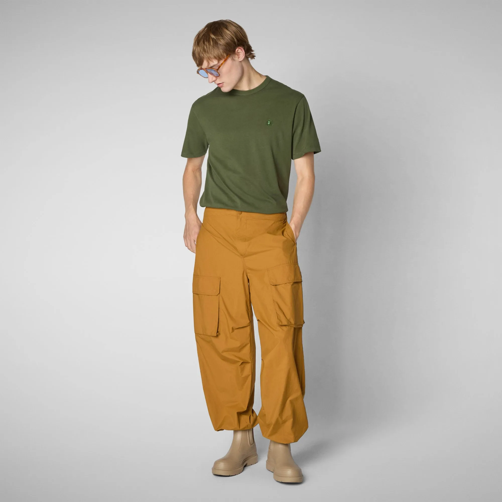 Men's t-shirt Bram in moss green