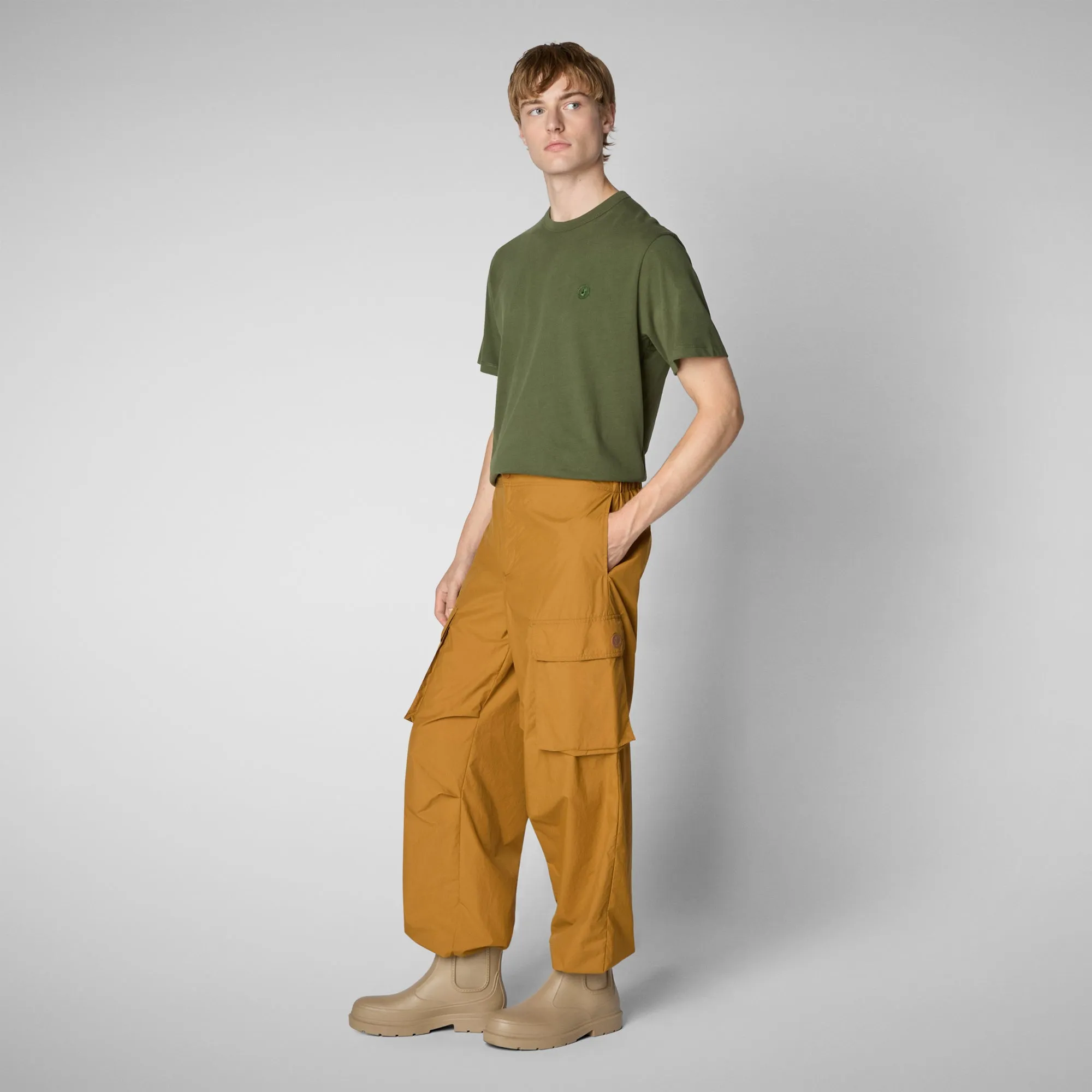 Men's t-shirt Bram in moss green