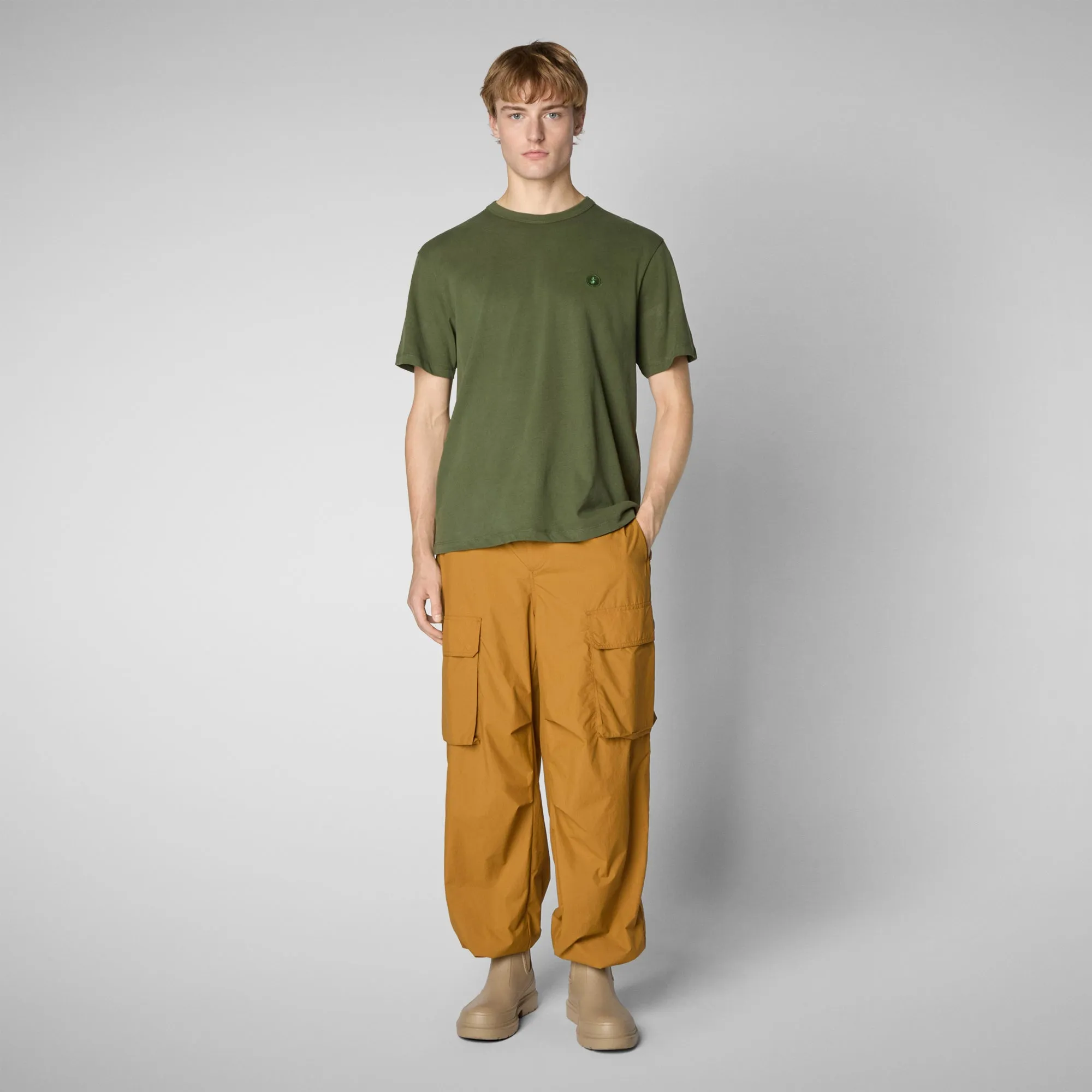 Men's t-shirt Bram in moss green
