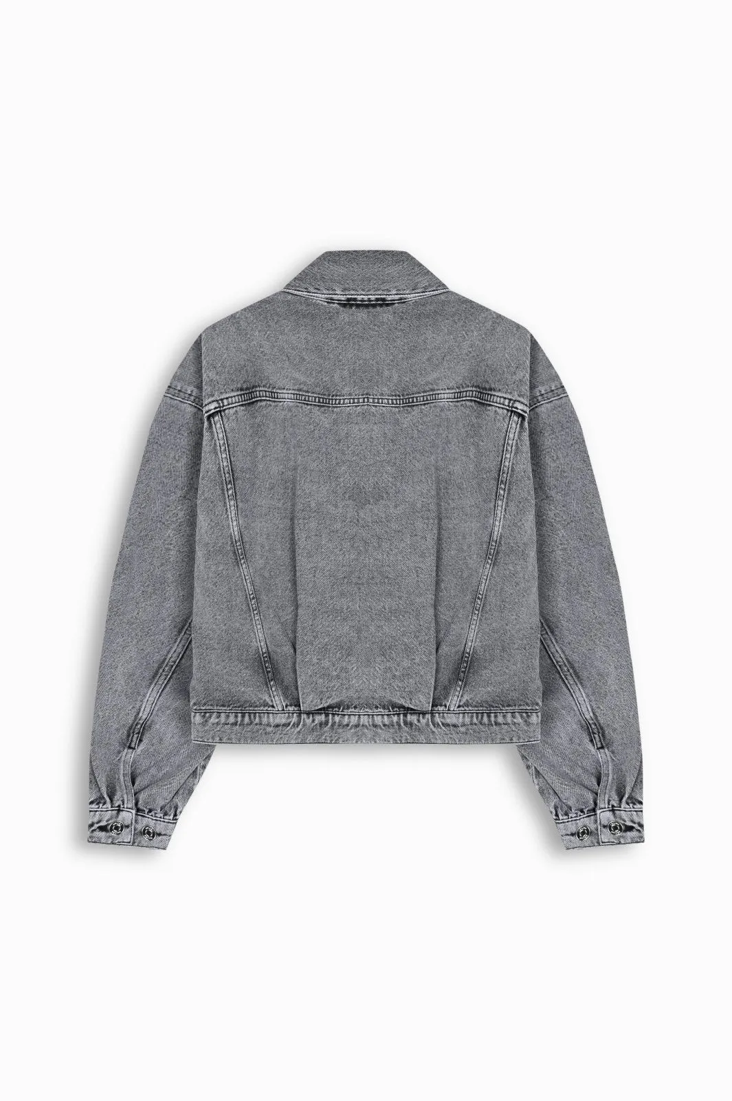 Midnight Cropped Denim Jacket