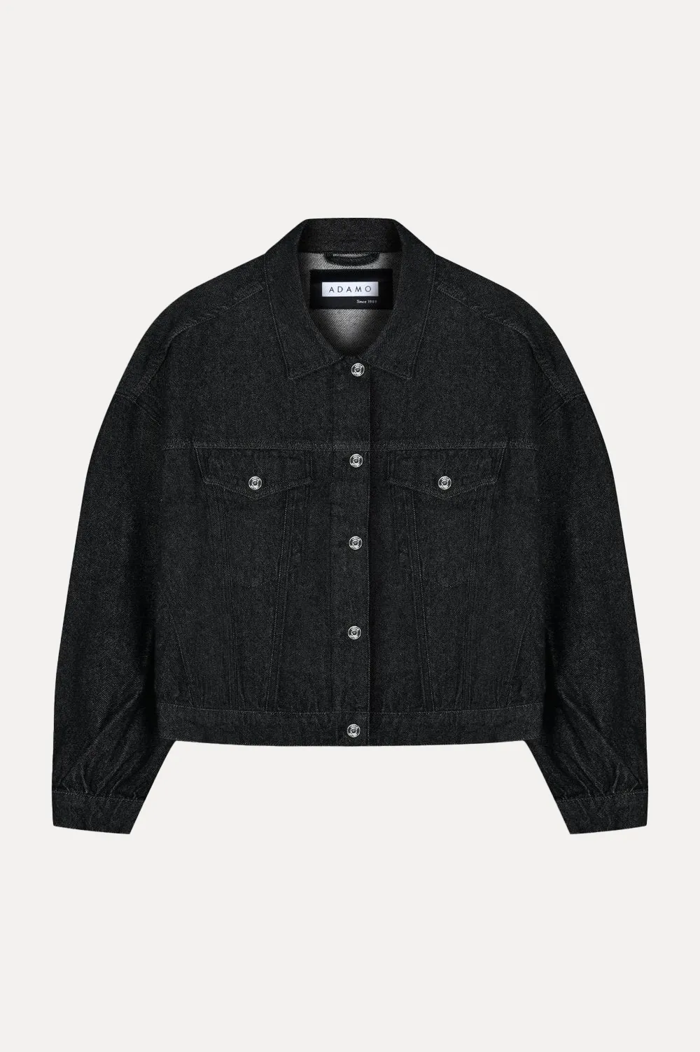 Midnight Cropped Denim Jacket