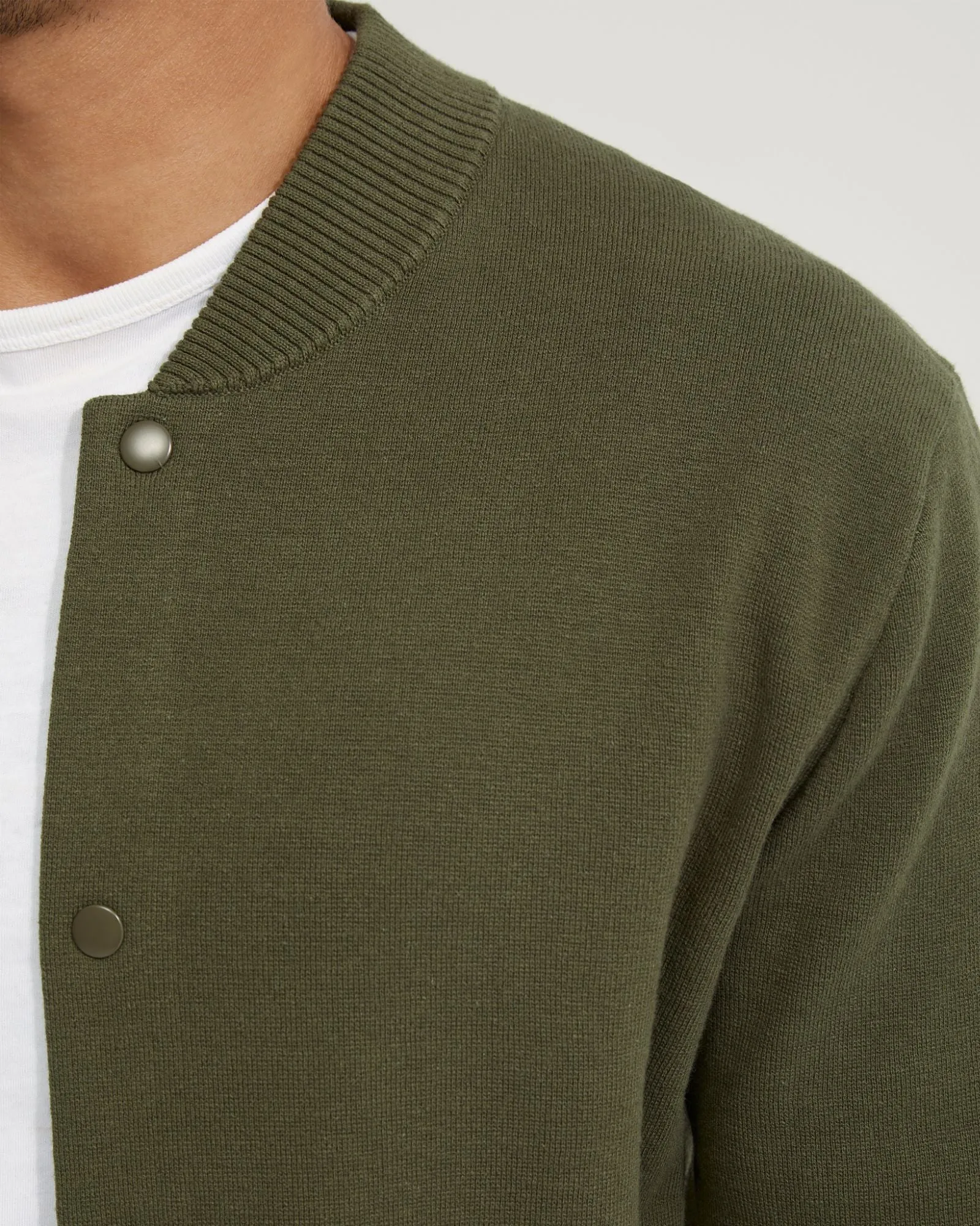 Miles Knitted Bomber Jacket