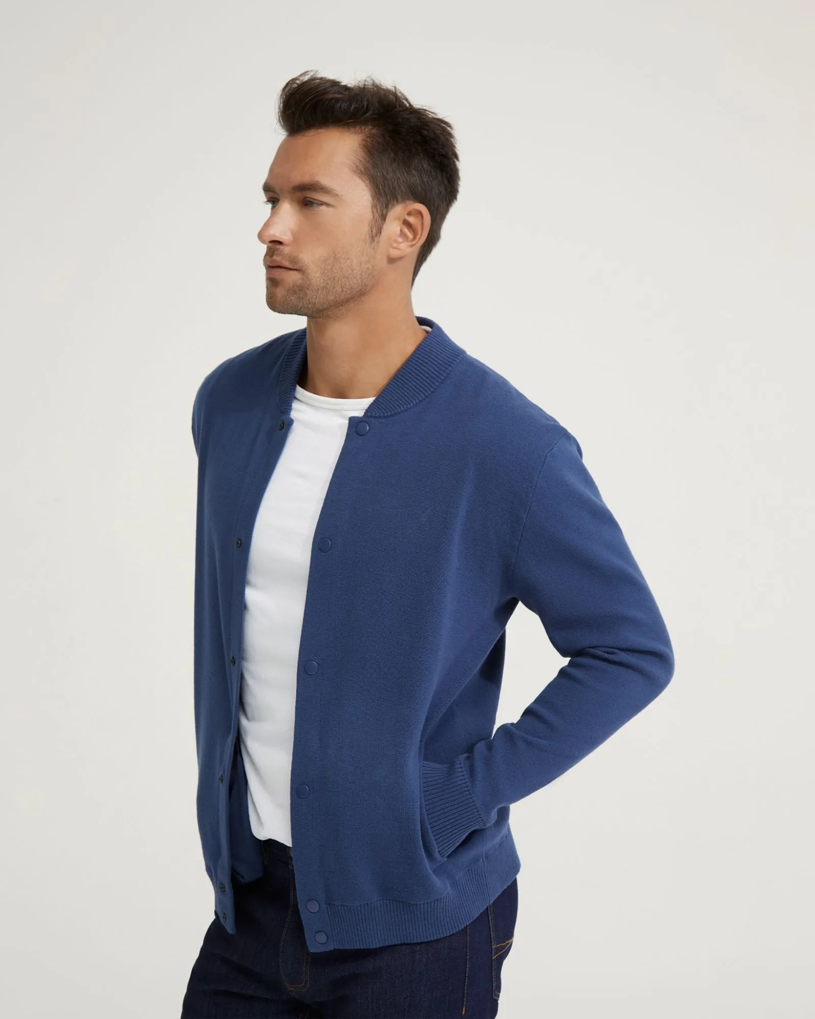Miles Knitted Bomber Jacket