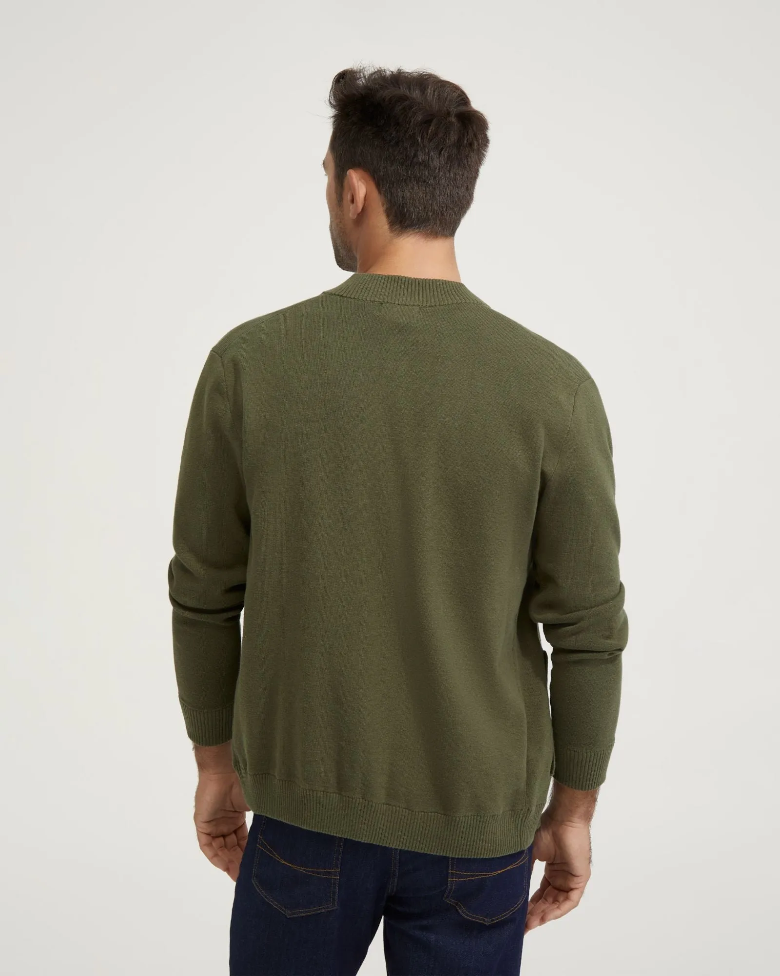 Miles Knitted Bomber Jacket