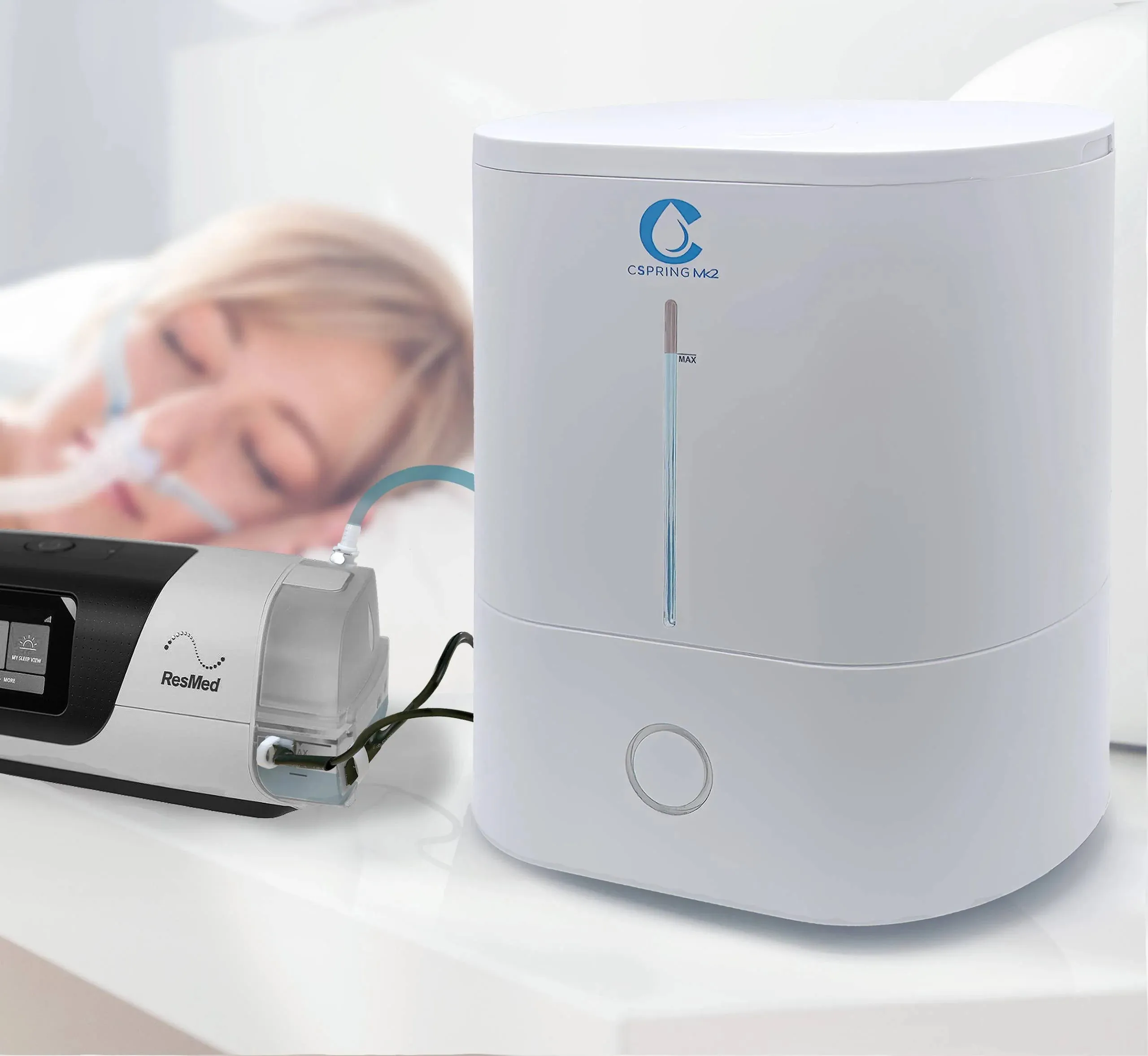 NEW CSpring MK2® Automatic CPAP-BIPAP Water Chamber Replenishing System (Compatible with AirSense 10 or AirSense 11)