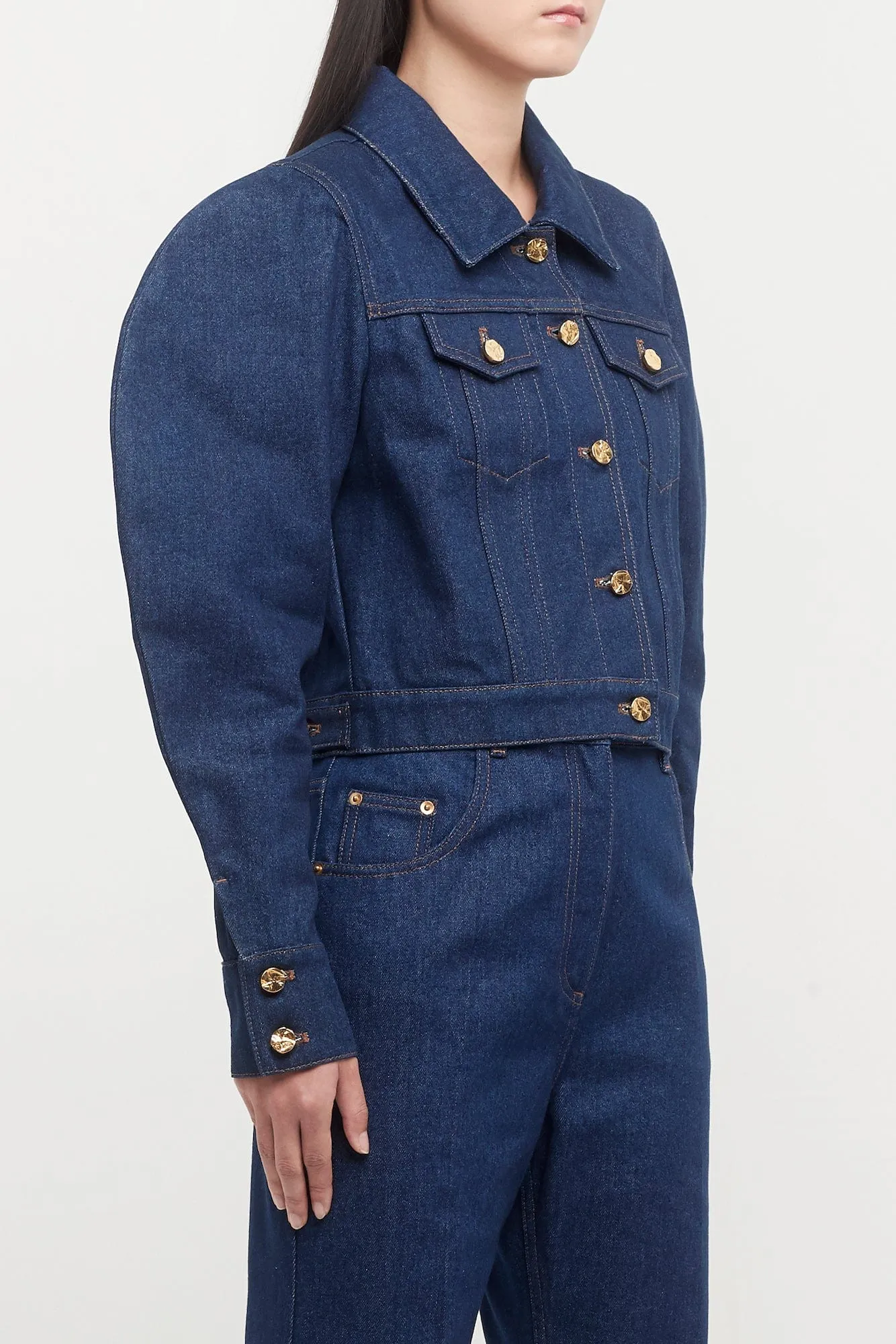 Nina Ricci Trucker Jacket with Cocoon Sleeves