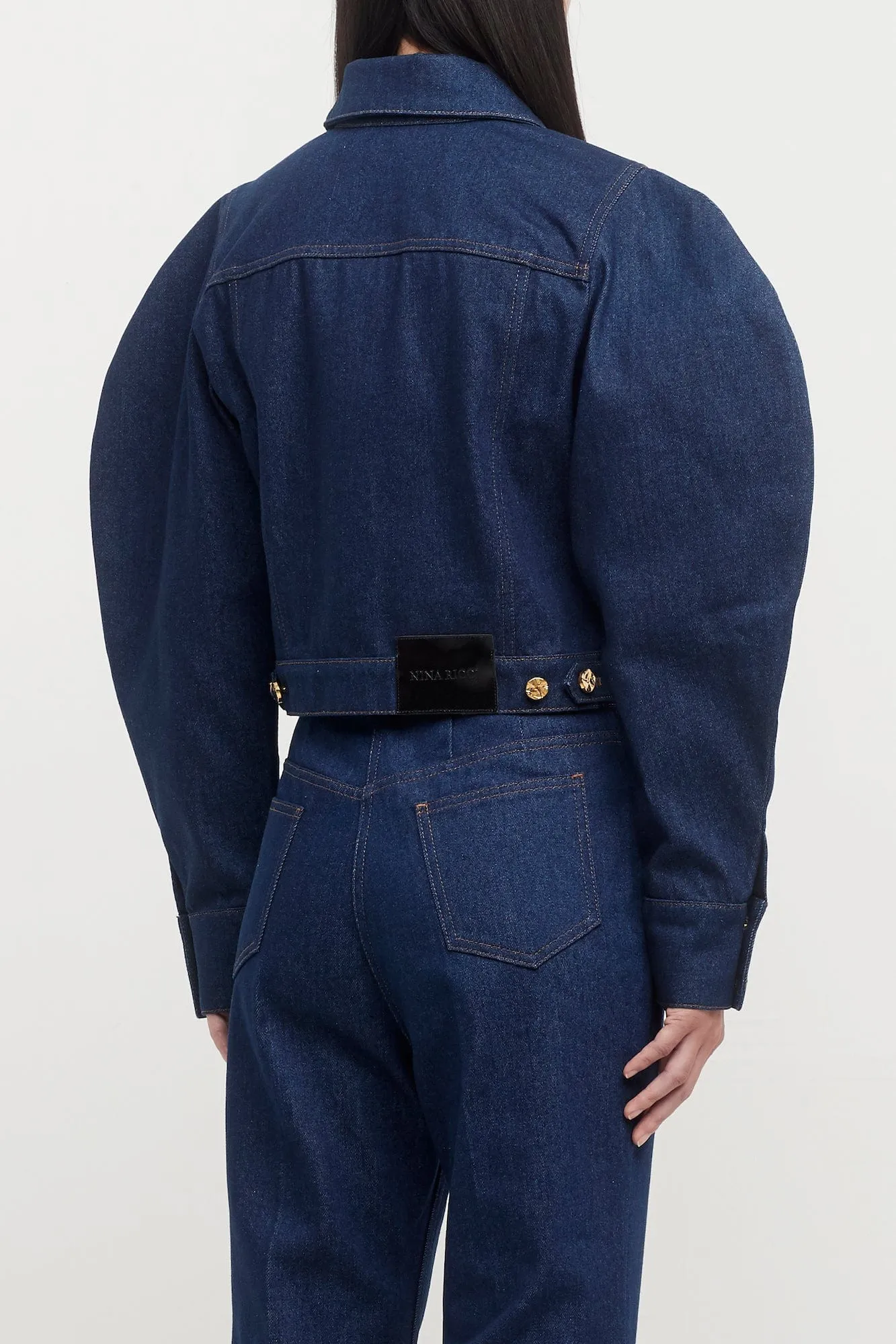 Nina Ricci Trucker Jacket with Cocoon Sleeves