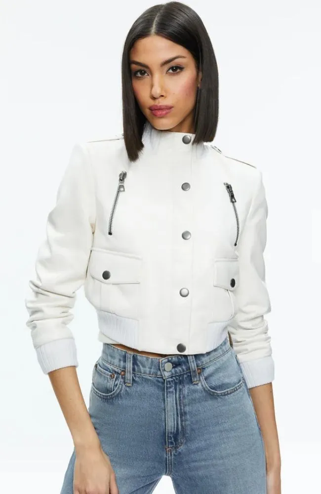 Ria Shrunken Moto Jacket