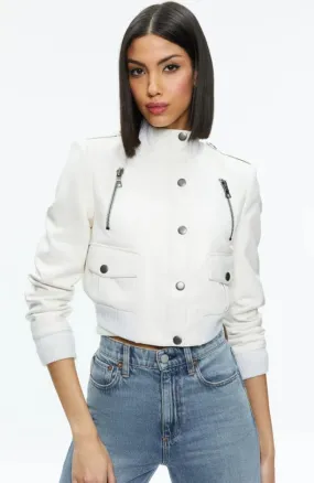 Ria Shrunken Moto Jacket