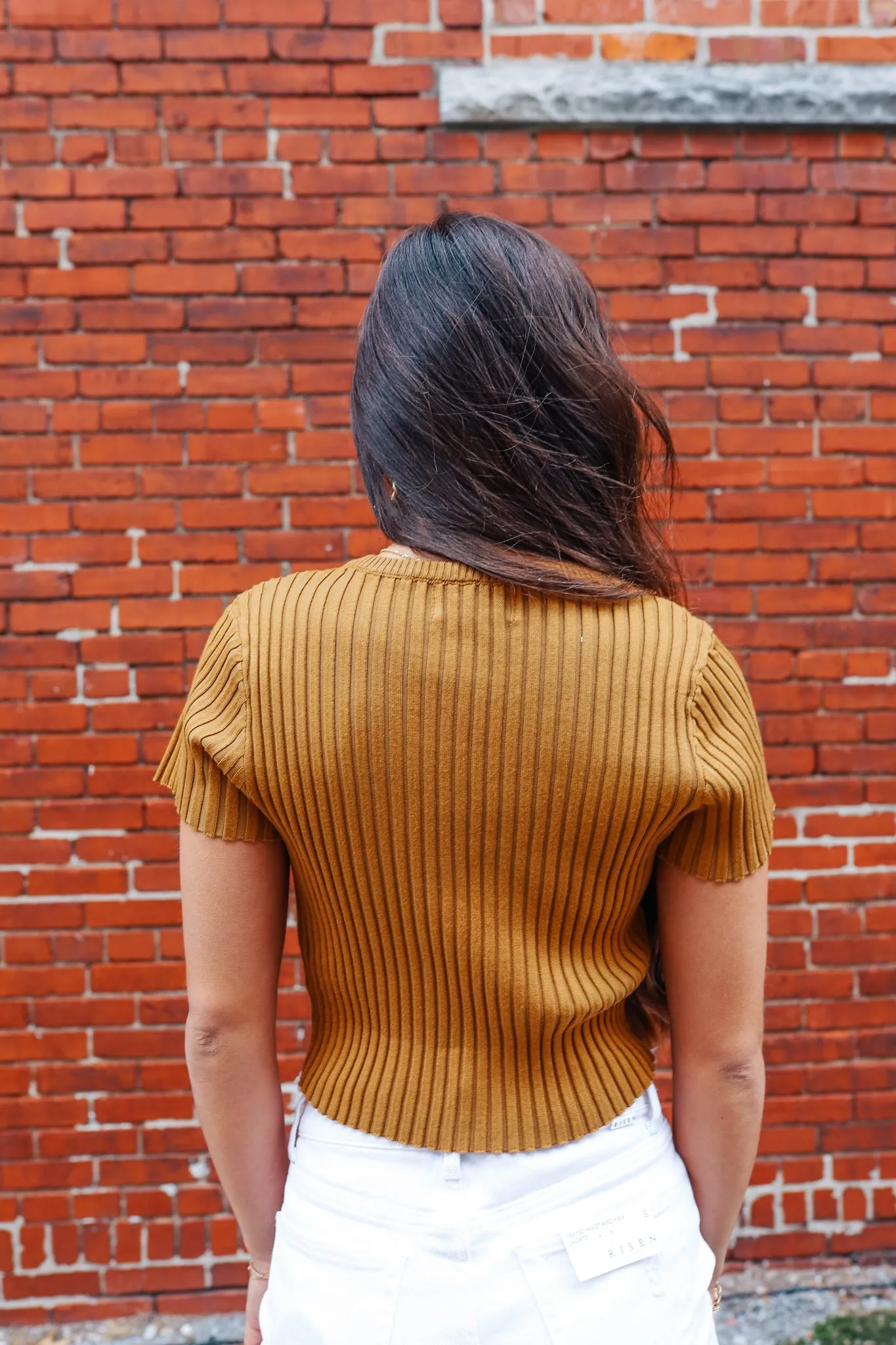 Ribbed Crop Knit Top