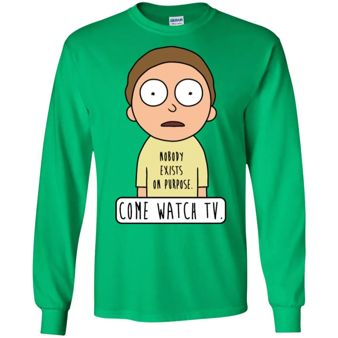 Rick And Morty Come Watch Tv Quote Men Long SLeeve Shirt