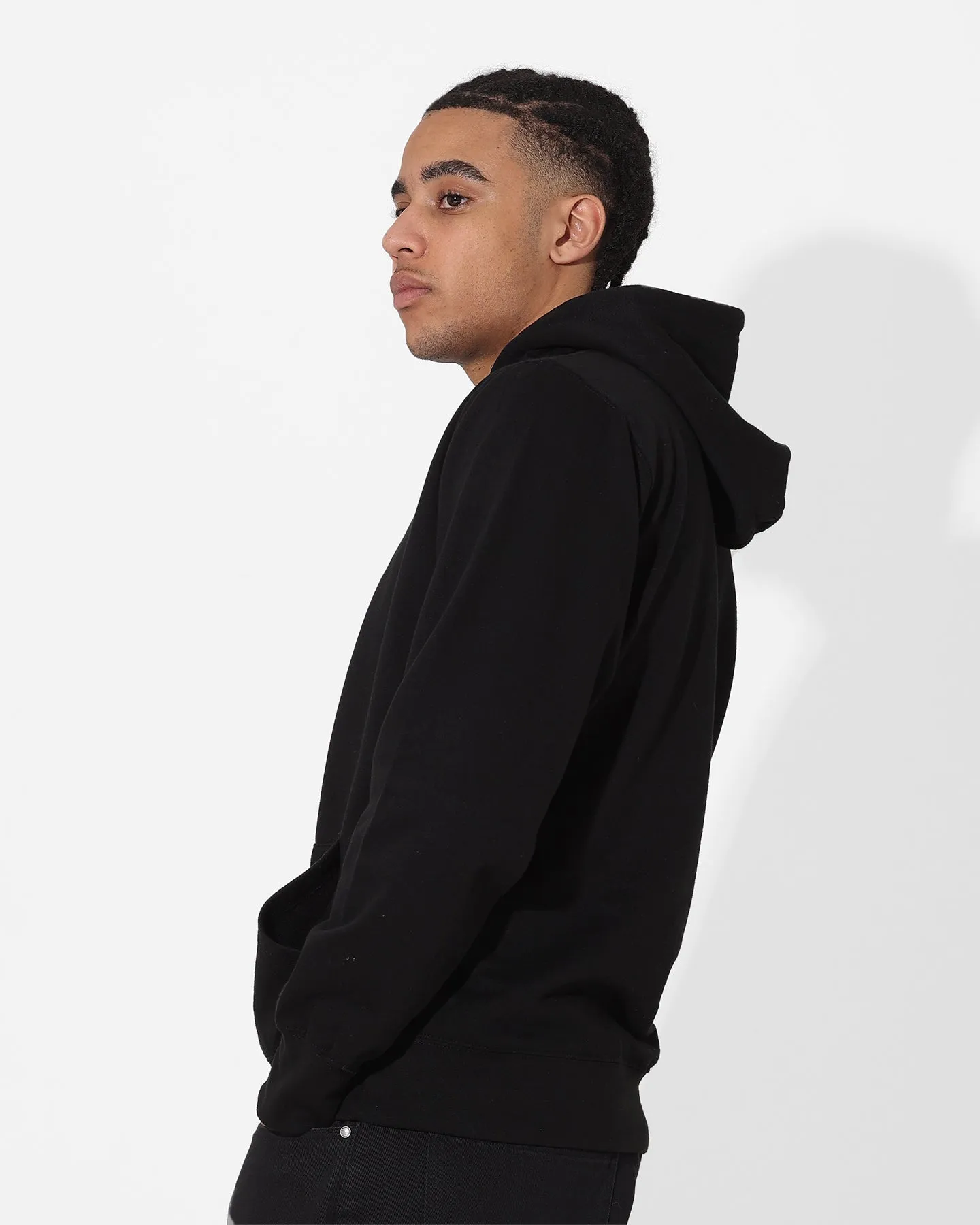 Saint Morta Neon Logo Hoodie Black