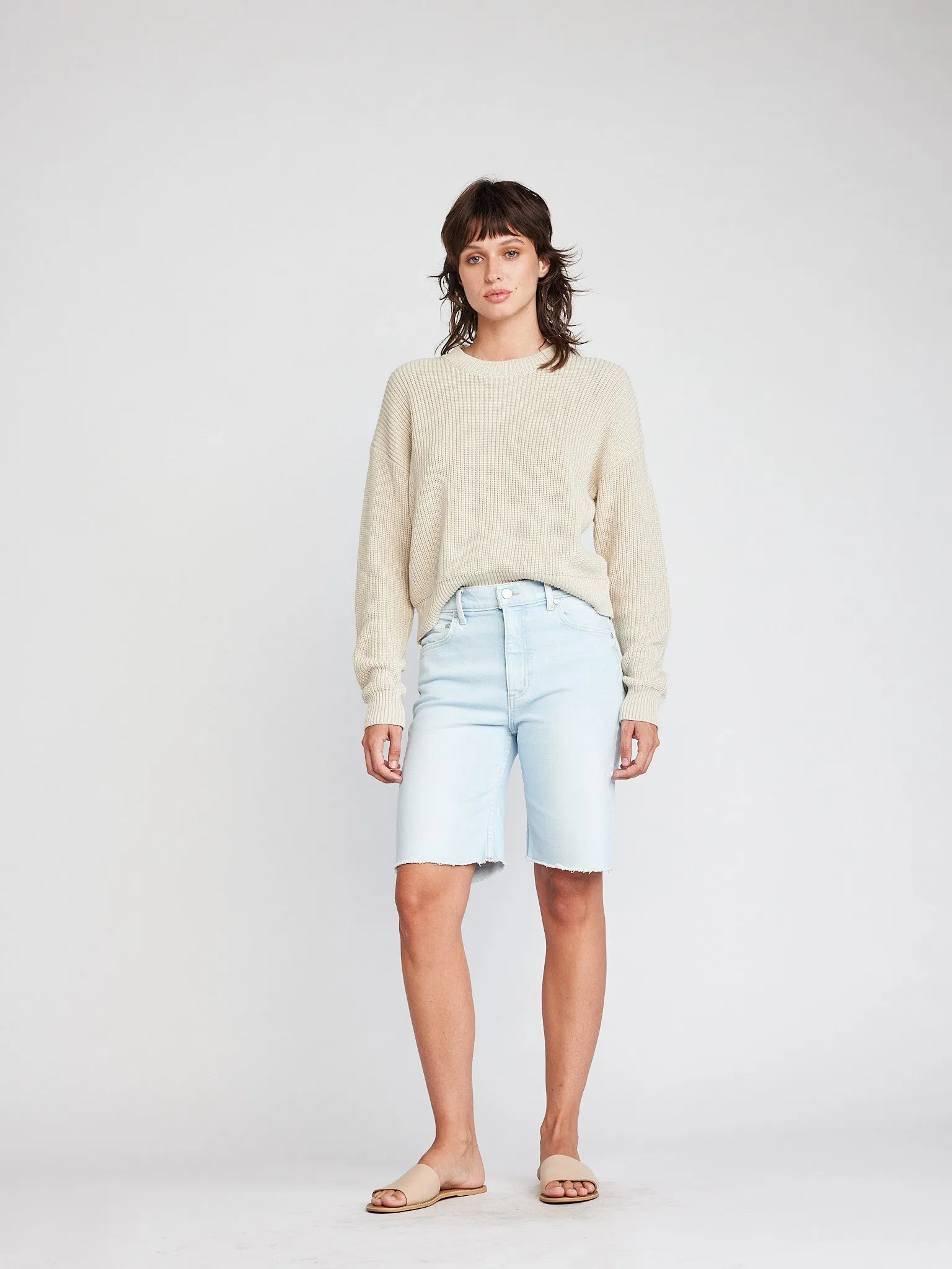 Siobhán, Crew L/S Crop Sweater