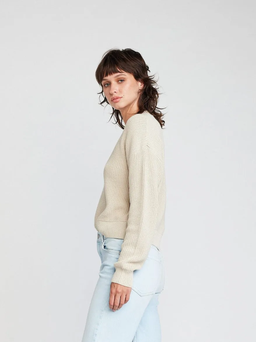 Siobhán, Crew L/S Crop Sweater