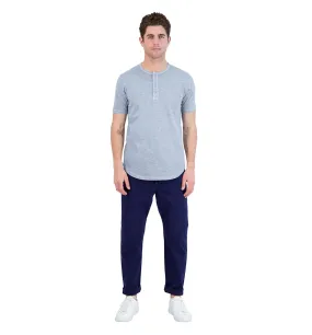 Sun-Faded Slub Scallop Henley Riverside Blue - GoodLife