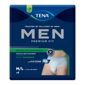 Tena Men Protective Underwear Level 4, 8 Drops Maxi M-L 8 Pack