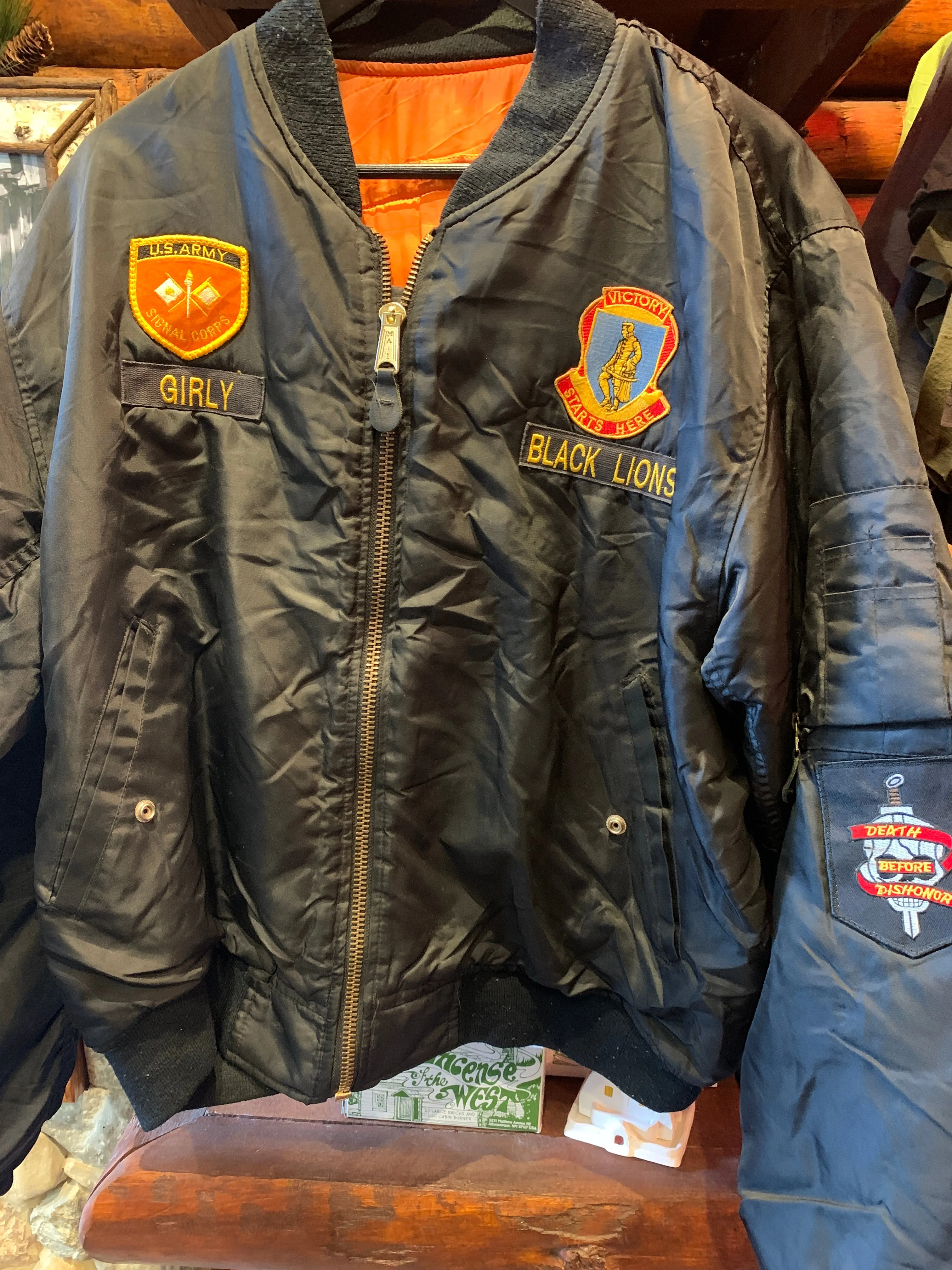 Vintage US Army Bull Dog Bomber, Large. FREE POSTAGE
