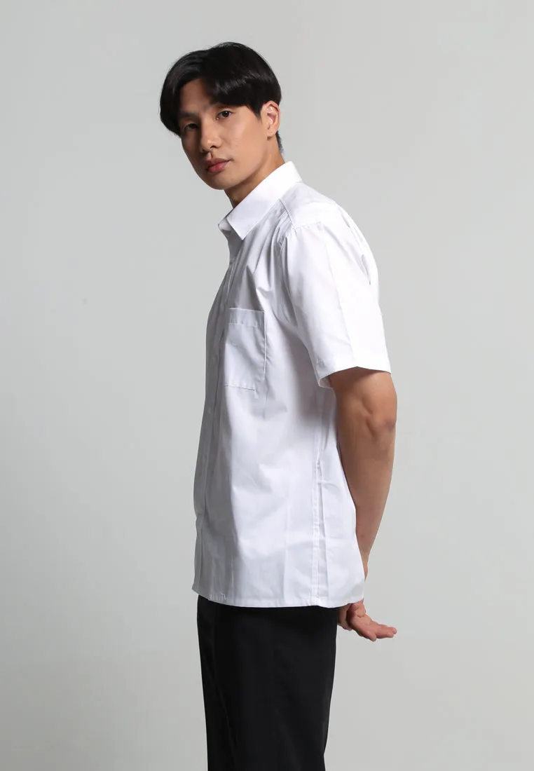 White White Regular Fit Short Sleeve Shirt