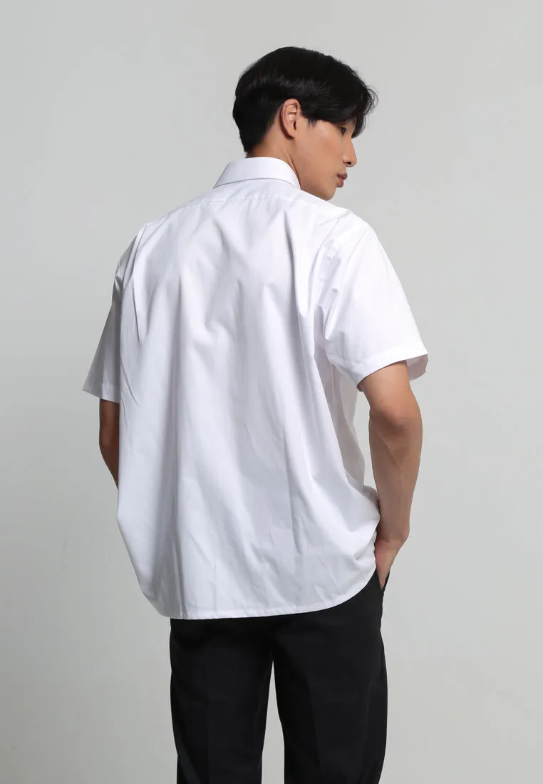 White White Regular Fit Short Sleeve Shirt