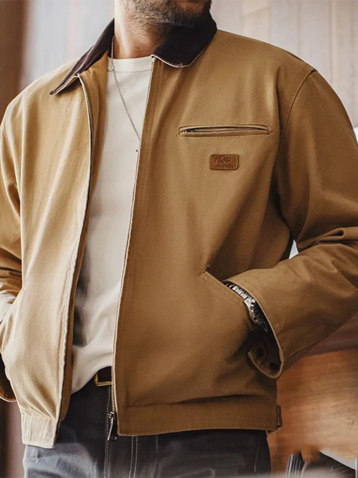 WLS Retro Detroit Canvas Hunting Jacket
