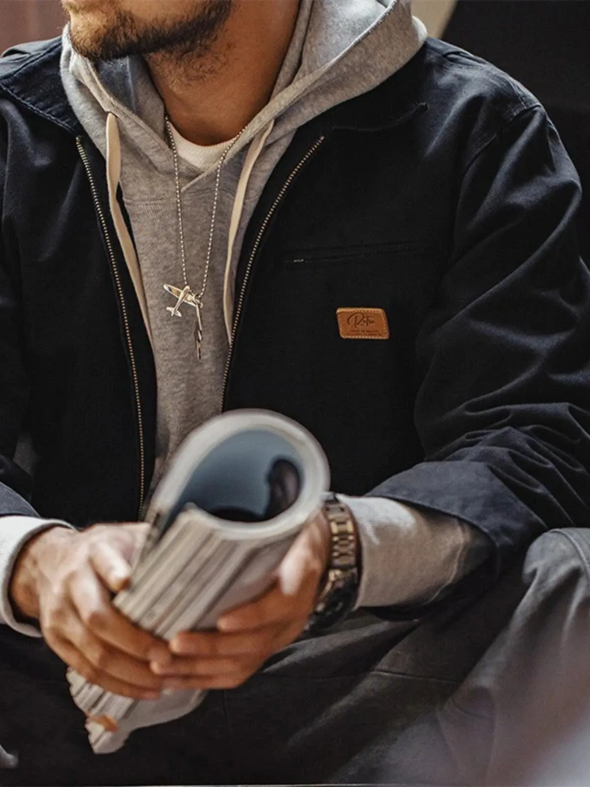 WLS Retro Detroit Canvas Hunting Jacket